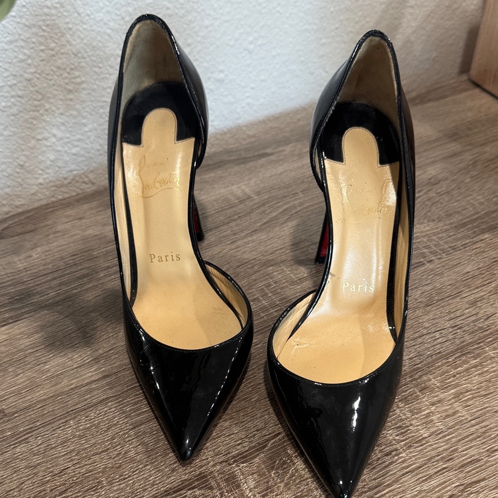 Christian Louboutin Glossy Black Heels
